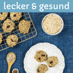 Stillkese - gesunder Snack für die Milchbildung, auf einem Teller, daneben Haferflocken, Leinsamen und Sonnenblumenkerne